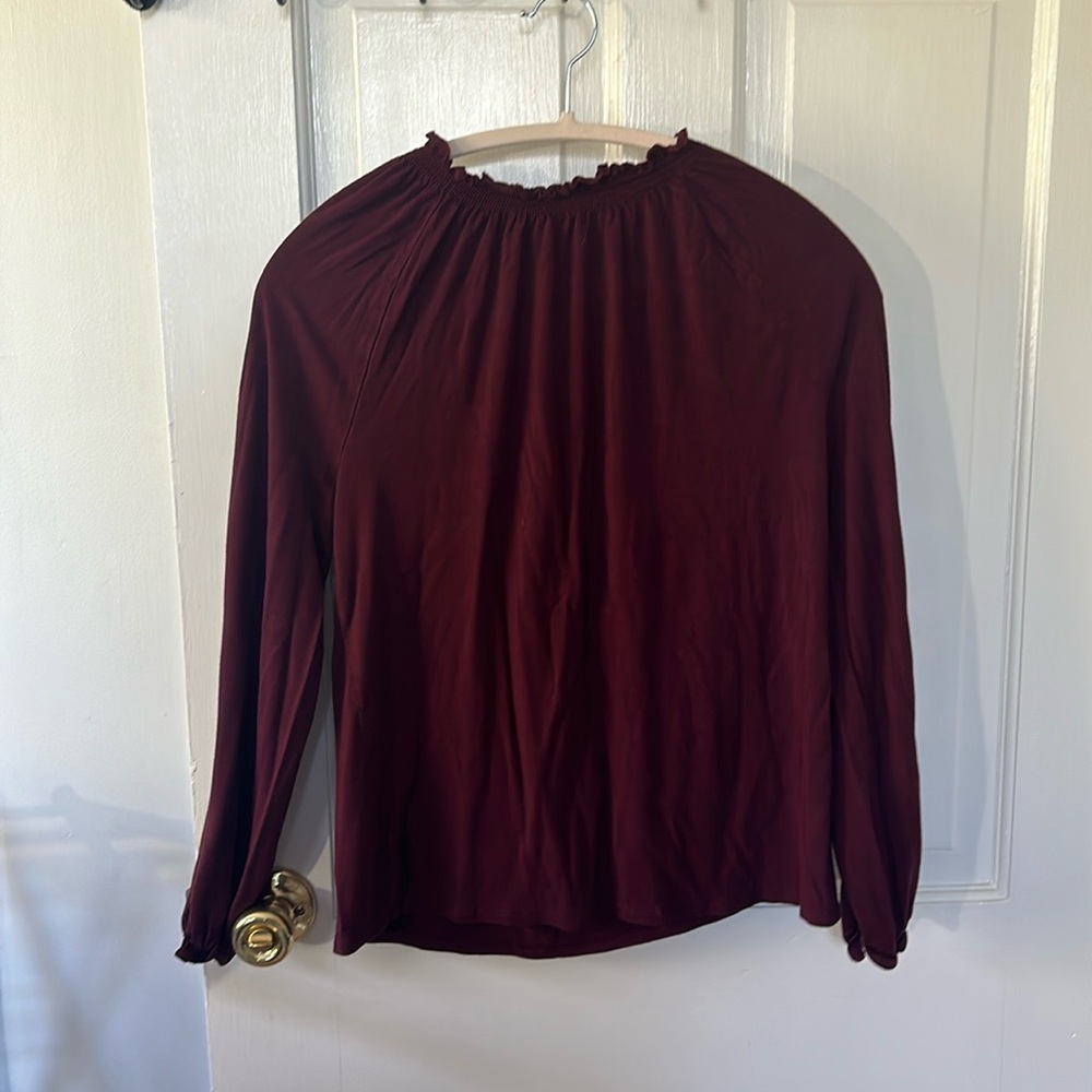 Burgundy Loft Blouse